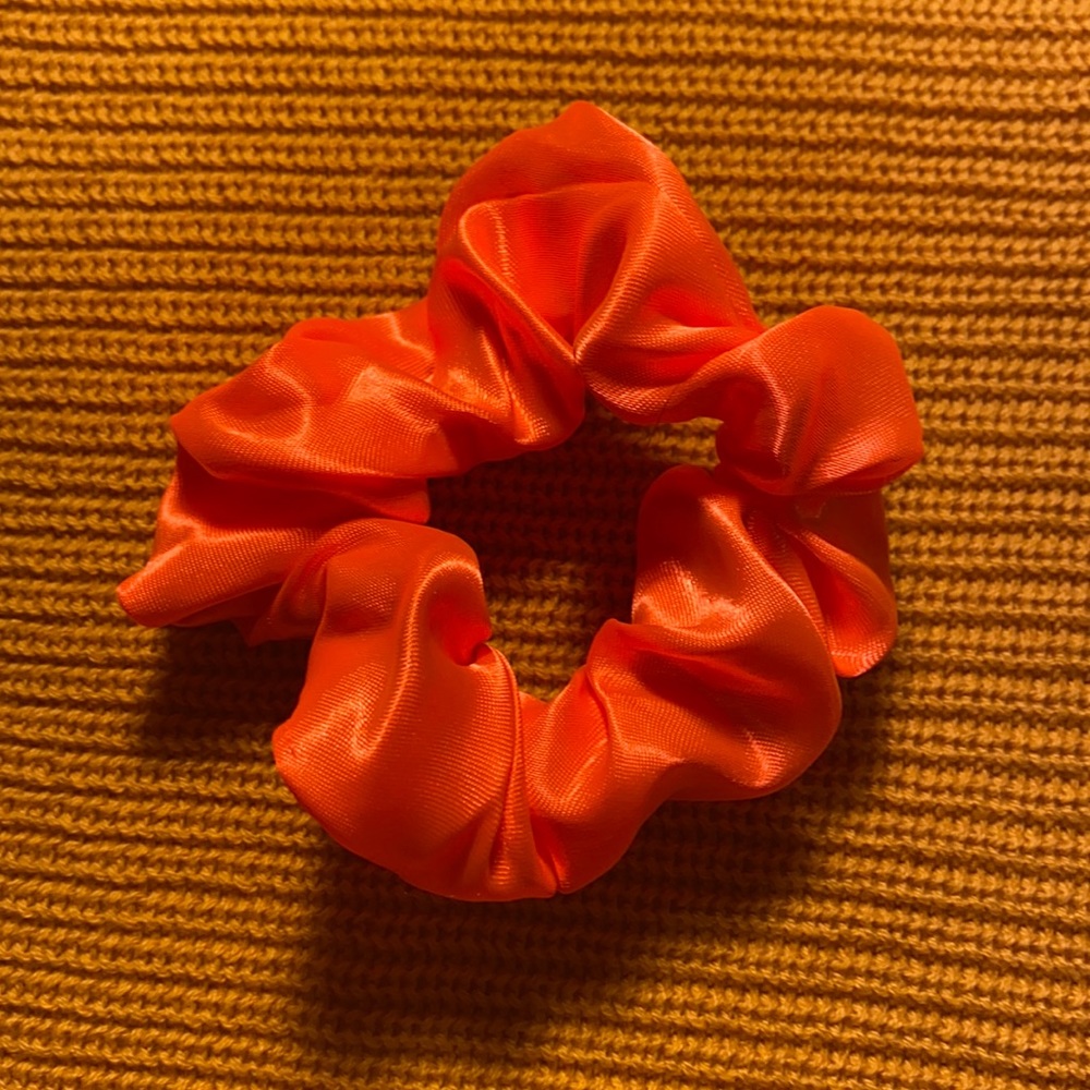 Neon Orange Scrunchie